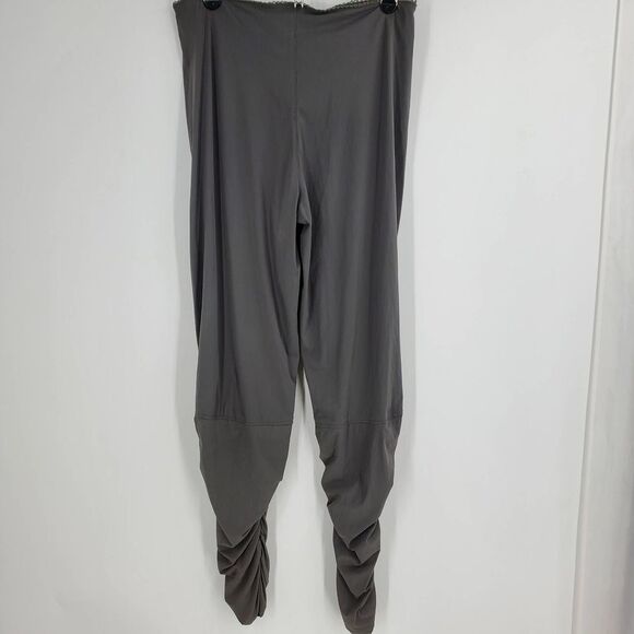 LIOR PARIS women's IT 40/ US 10 taupe scrunched ankle leggings - Picture 2 of 6